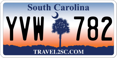 SC license plate YVW782