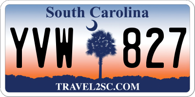SC license plate YVW827