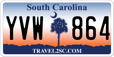 SC license plate YVW864