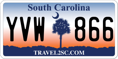SC license plate YVW866