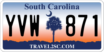 SC license plate YVW871