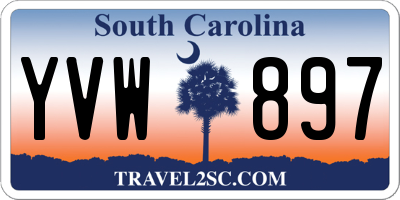 SC license plate YVW897