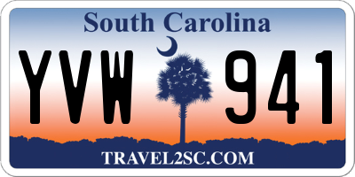 SC license plate YVW941