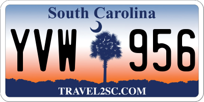 SC license plate YVW956