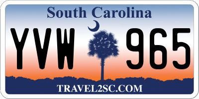 SC license plate YVW965