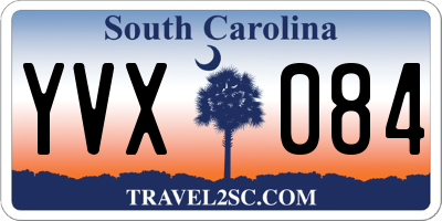 SC license plate YVX084