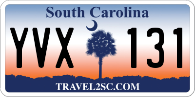 SC license plate YVX131