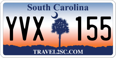 SC license plate YVX155