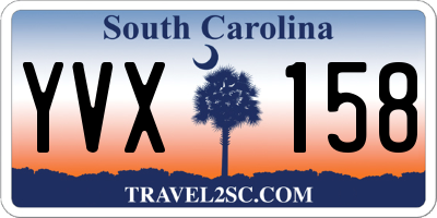 SC license plate YVX158