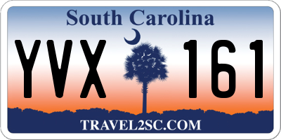 SC license plate YVX161