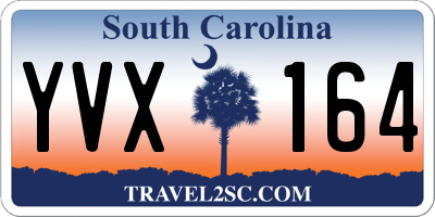 SC license plate YVX164