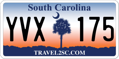 SC license plate YVX175