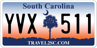 SC license plate YVX511