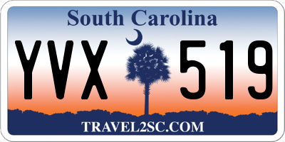 SC license plate YVX519