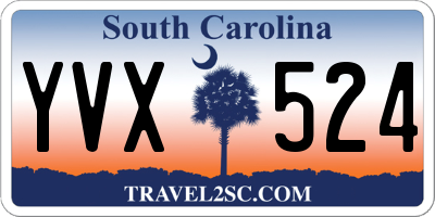 SC license plate YVX524