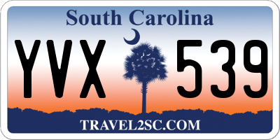 SC license plate YVX539