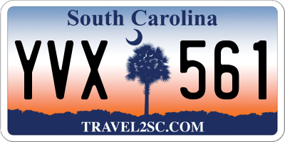 SC license plate YVX561