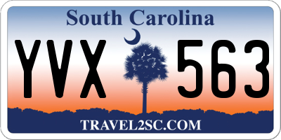 SC license plate YVX563