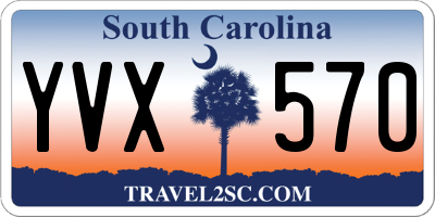 SC license plate YVX570