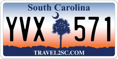 SC license plate YVX571
