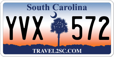 SC license plate YVX572