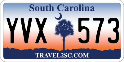SC license plate YVX573