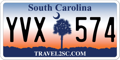SC license plate YVX574