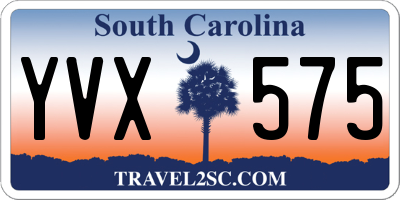SC license plate YVX575