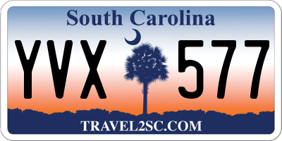SC license plate YVX577