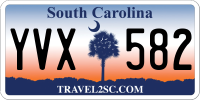 SC license plate YVX582