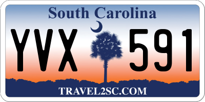 SC license plate YVX591