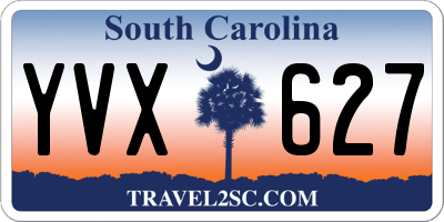 SC license plate YVX627