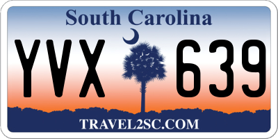 SC license plate YVX639
