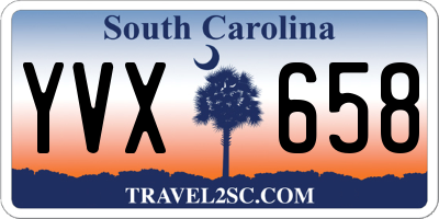 SC license plate YVX658