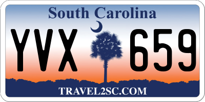 SC license plate YVX659