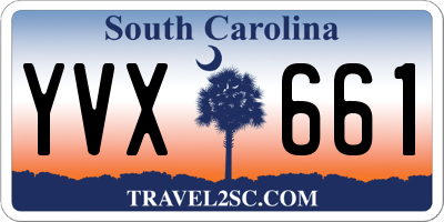 SC license plate YVX661