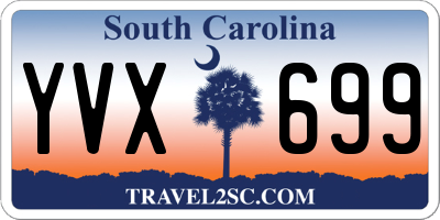 SC license plate YVX699