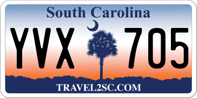 SC license plate YVX705