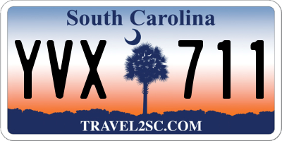 SC license plate YVX711