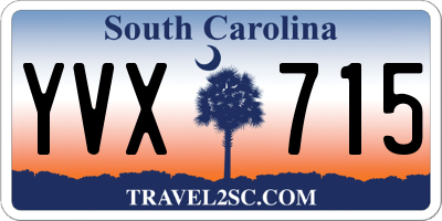 SC license plate YVX715