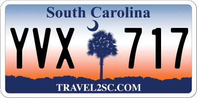 SC license plate YVX717