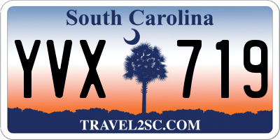 SC license plate YVX719