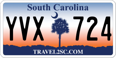 SC license plate YVX724