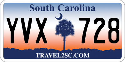 SC license plate YVX728