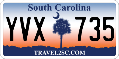 SC license plate YVX735