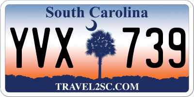 SC license plate YVX739
