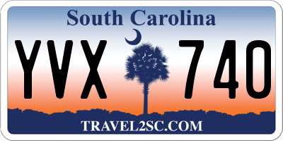 SC license plate YVX740