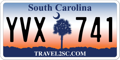 SC license plate YVX741