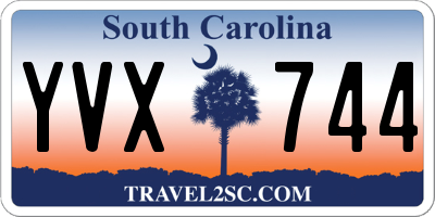 SC license plate YVX744