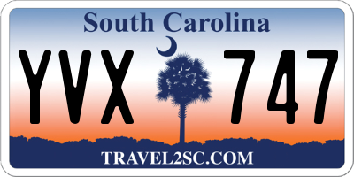 SC license plate YVX747